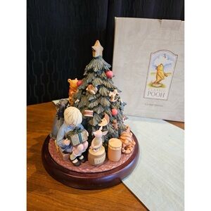 Vintage Disney Classic Pooh & Friends Christmas Tree Centerpiece - 1995
